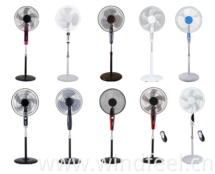 16 inch 400mm round base stand fan home fancy remote stand fan latest energy efficient discount ABS material pedestal fans